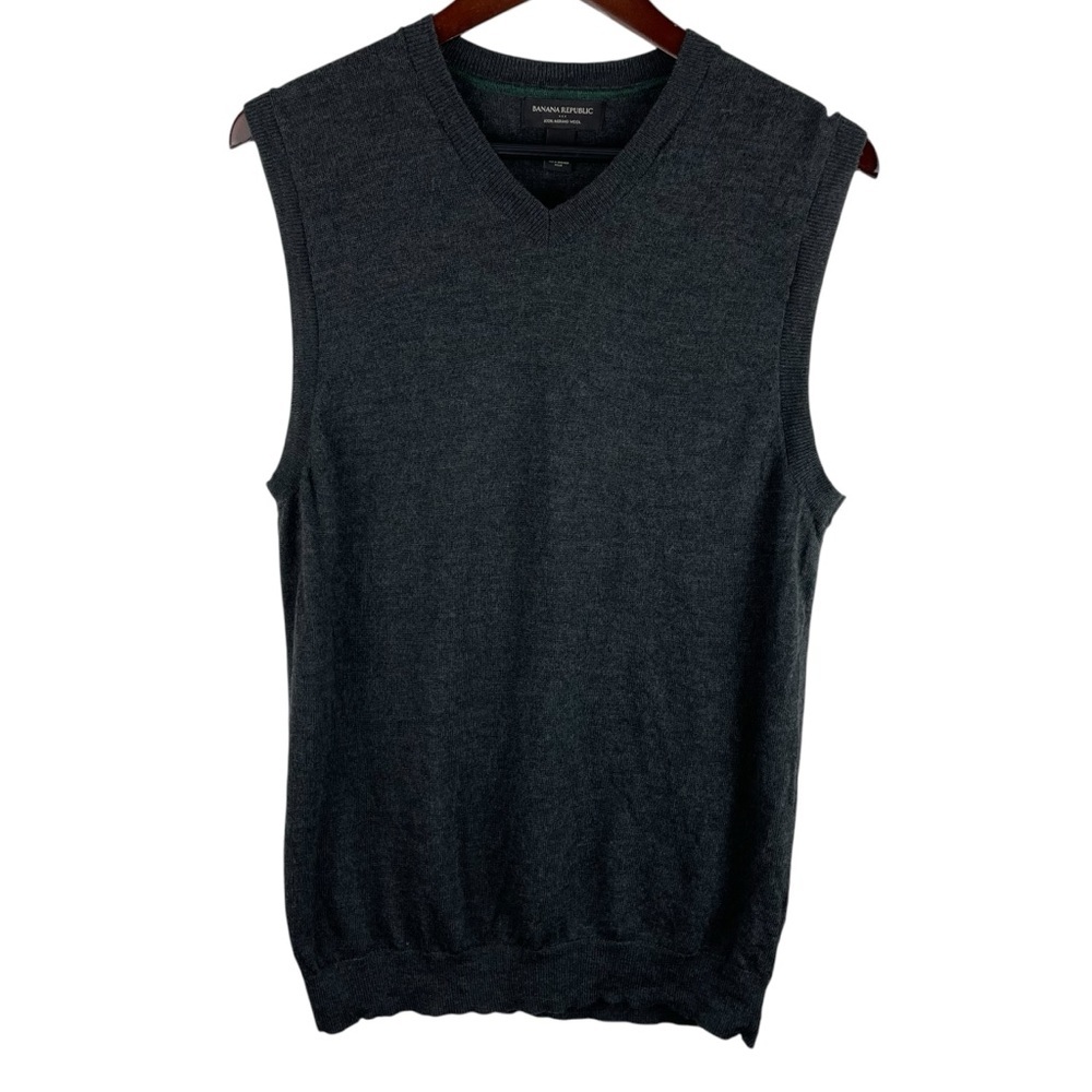 Banana Republic Factory | Charcoal Gray Wool Sweater Vest